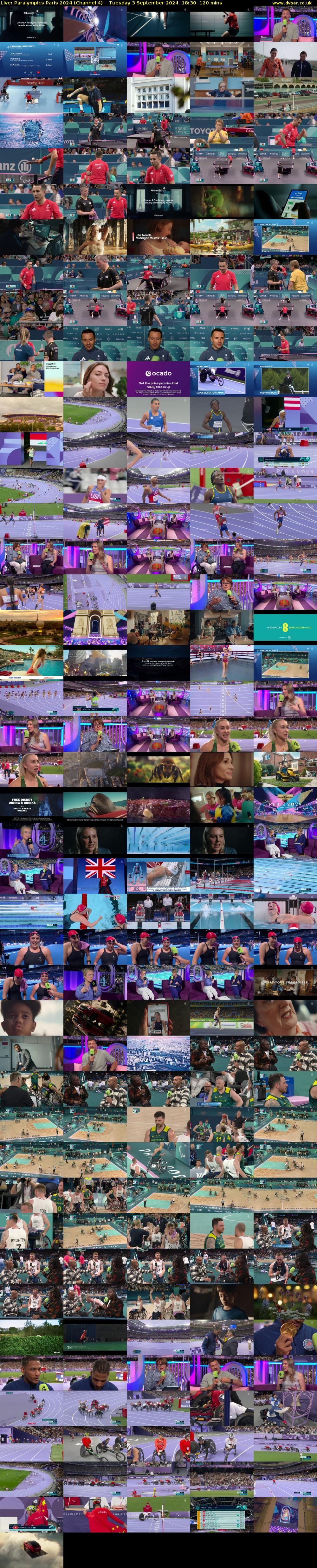 Live: Paralympics Paris 2024 (Channel 4) Tuesday 3 September 2024 18:30 - 20:30