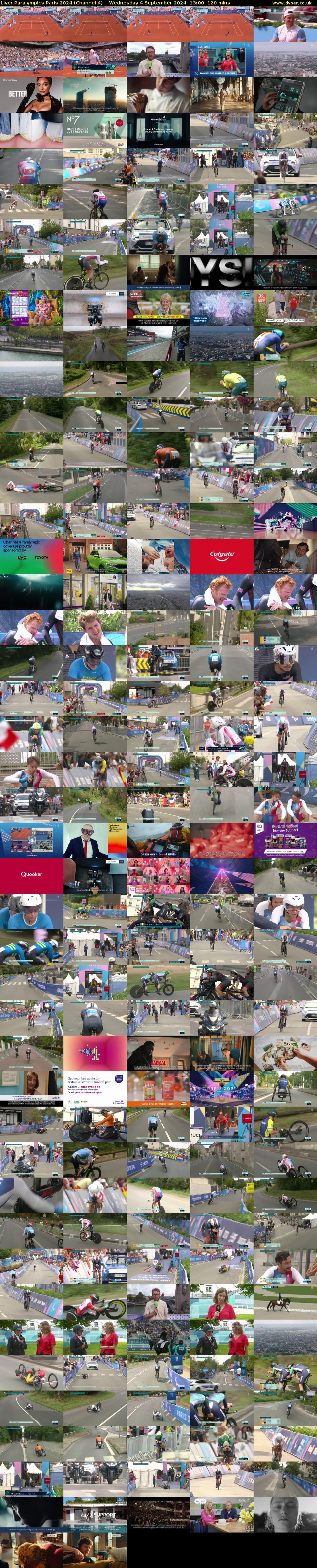 Live: Paralympics Paris 2024 (Channel 4) Wednesday 4 September 2024 13:00 - 15:00