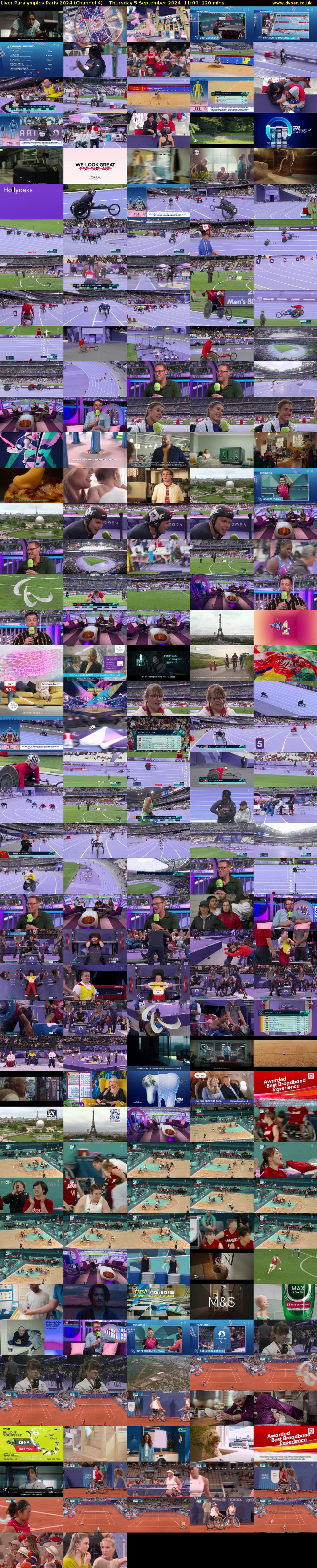 Live: Paralympics Paris 2024 (Channel 4) Thursday 5 September 2024 11:00 - 13:00
