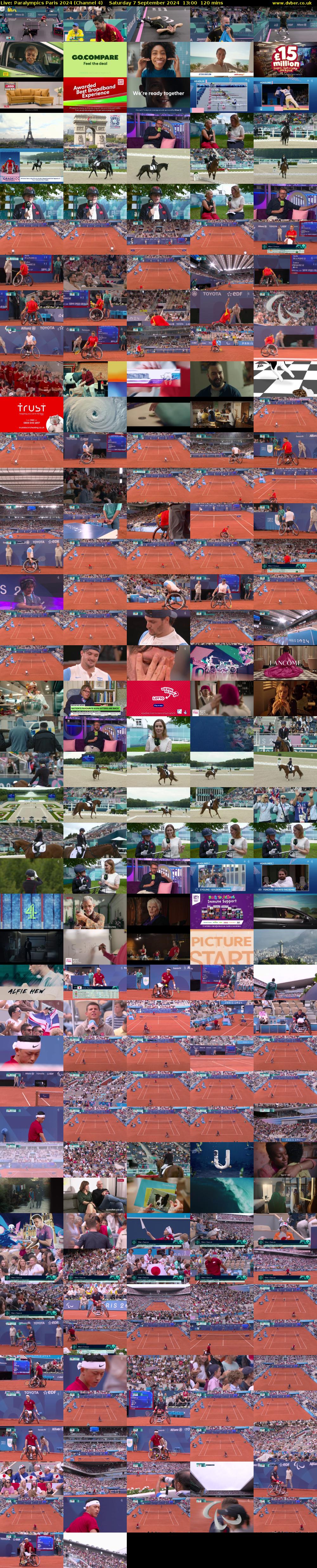 Live: Paralympics Paris 2024 (Channel 4) Saturday 7 September 2024 13:00 - 15:00