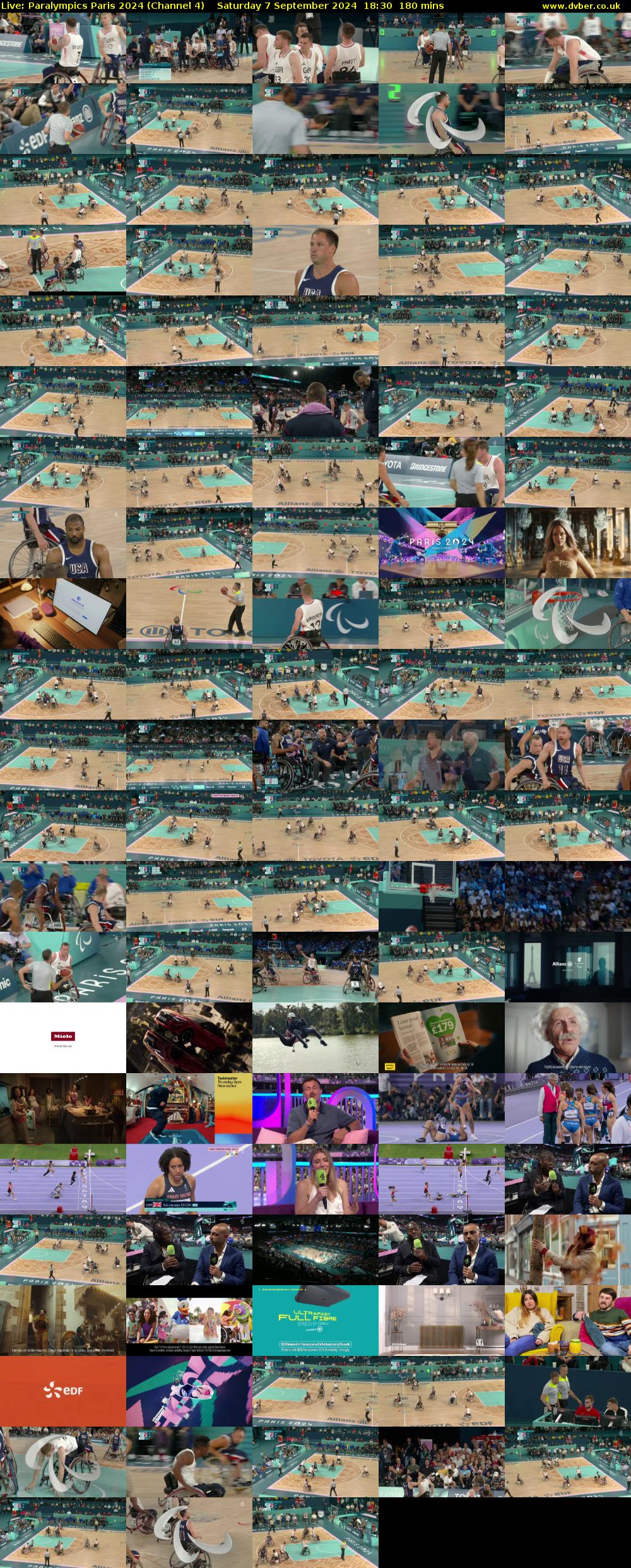 Live: Paralympics Paris 2024 (Channel 4) Saturday 7 September 2024 18:30 - 21:30