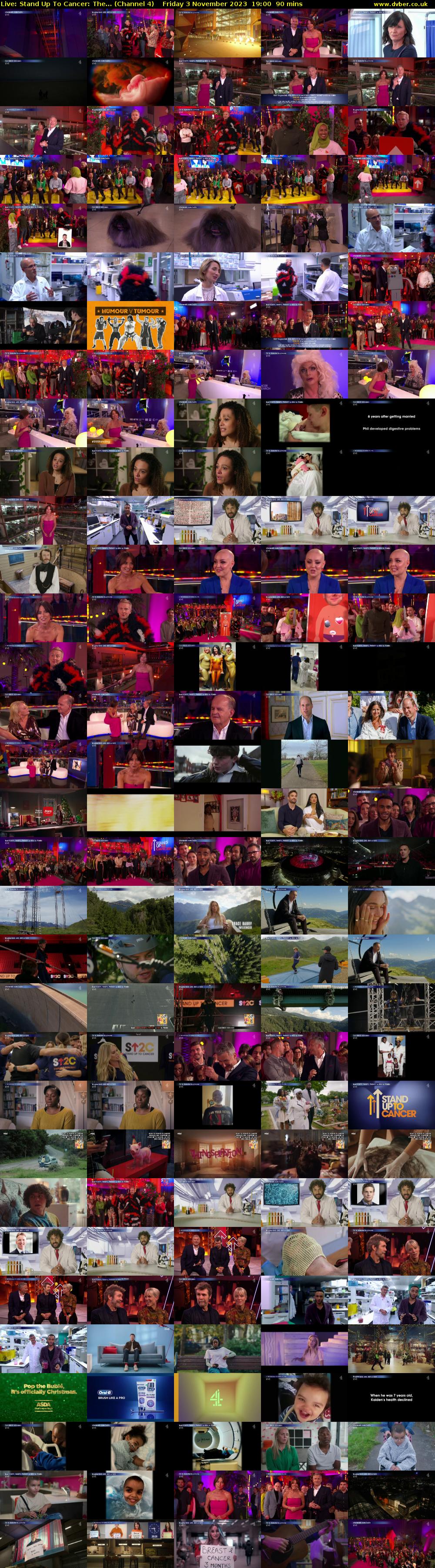 Live: Stand Up To Cancer: The... (Channel 4) Friday 3 November 2023 19:00 - 20:30