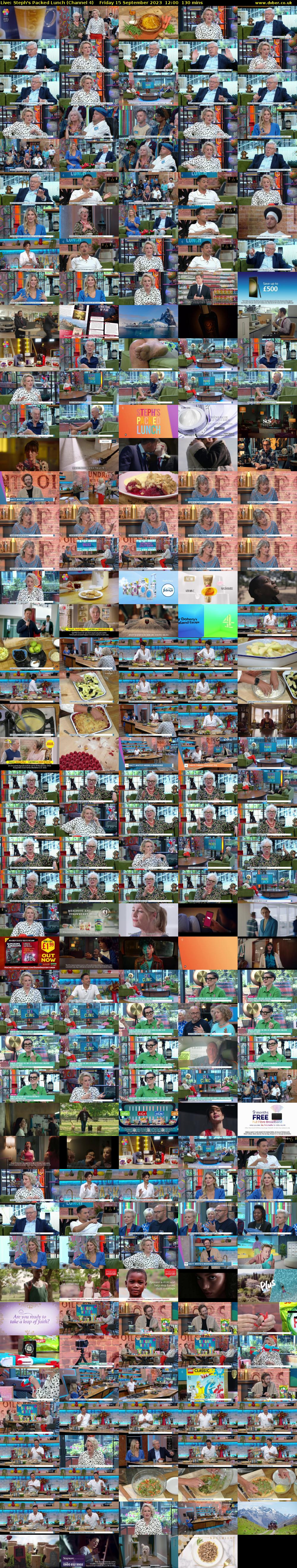 Live: Steph's Packed Lunch (Channel 4) Friday 15 September 2023 12:00 - 14:10