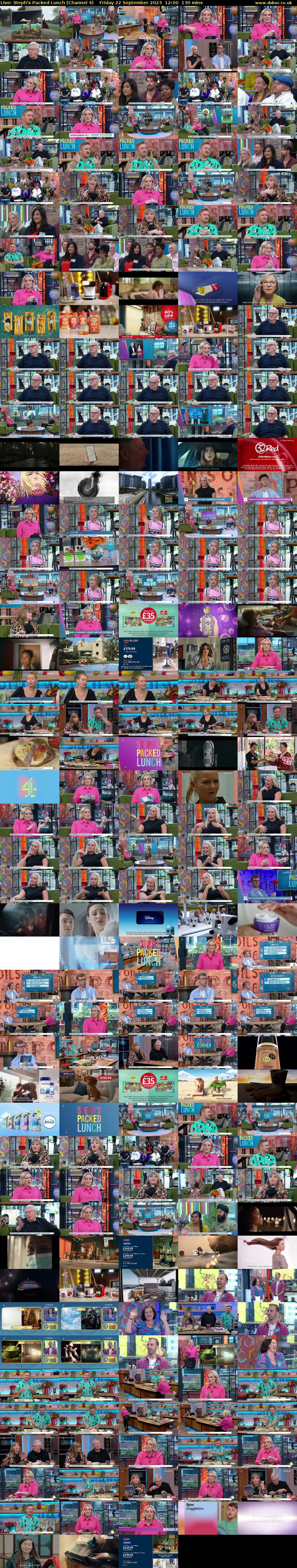 Live: Steph's Packed Lunch (Channel 4) Friday 22 September 2023 12:00 - 14:10