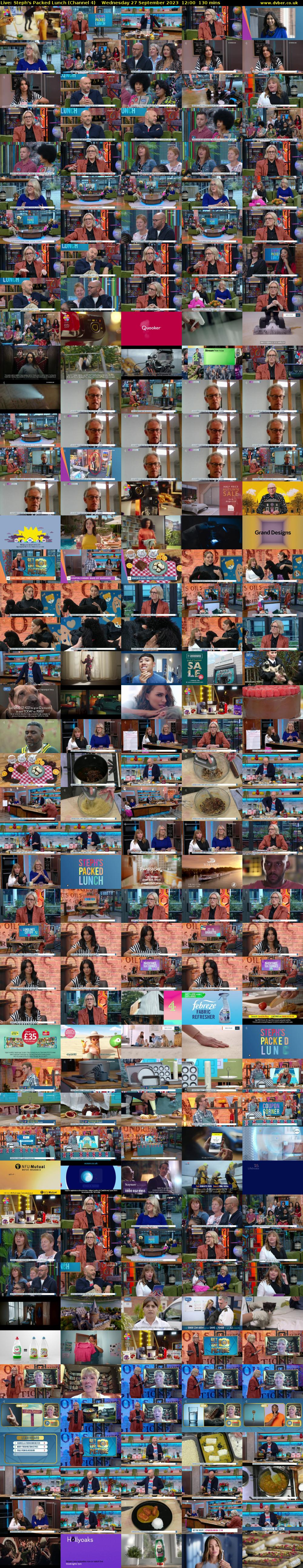 Live: Steph's Packed Lunch (Channel 4) Wednesday 27 September 2023 12:00 - 14:10