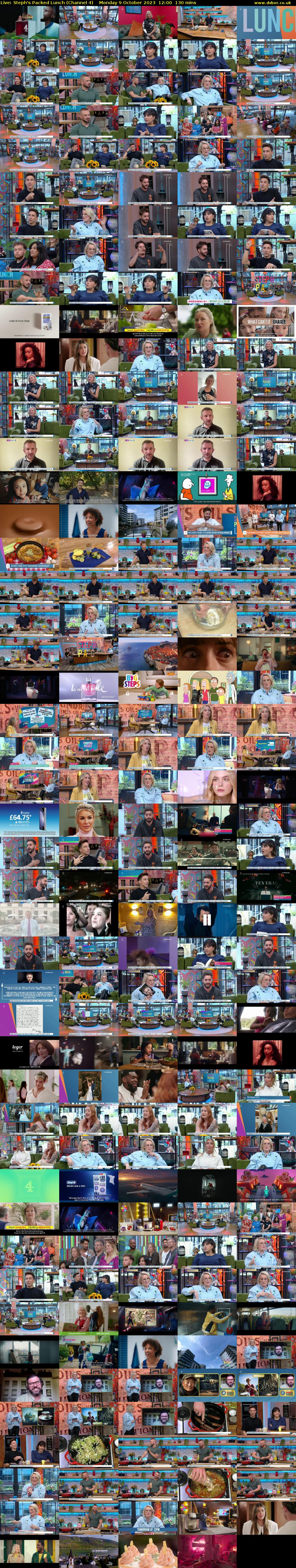 Live: Steph's Packed Lunch (Channel 4) Monday 9 October 2023 12:00 - 14:10