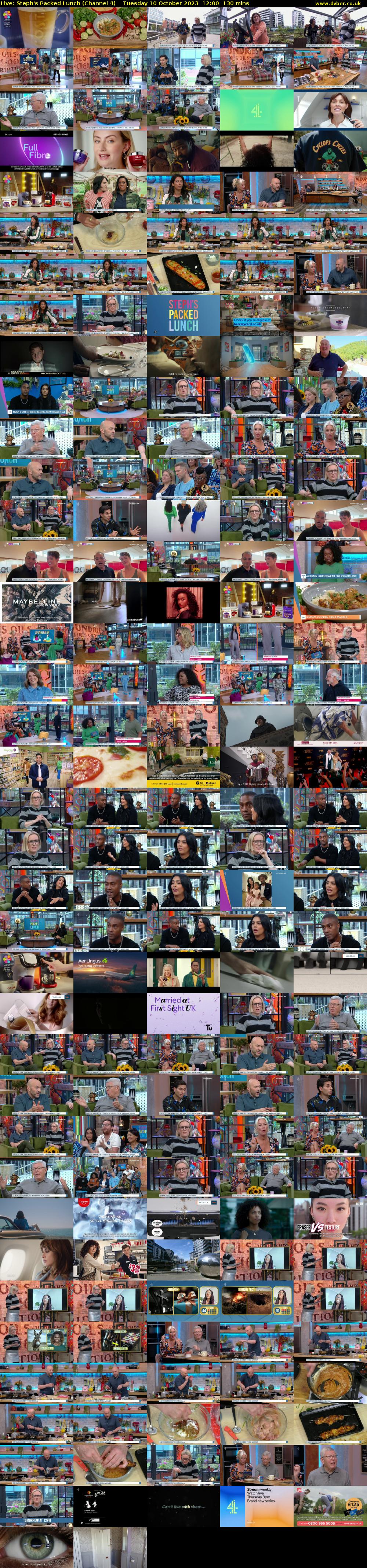 Live: Steph's Packed Lunch (Channel 4) Tuesday 10 October 2023 12:00 - 14:10