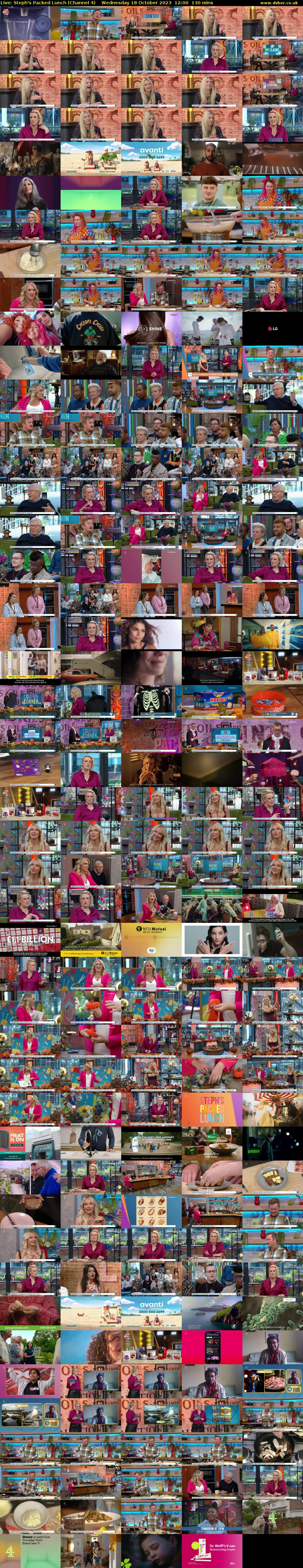 Live: Steph's Packed Lunch (Channel 4) Wednesday 18 October 2023 12:00 - 14:10