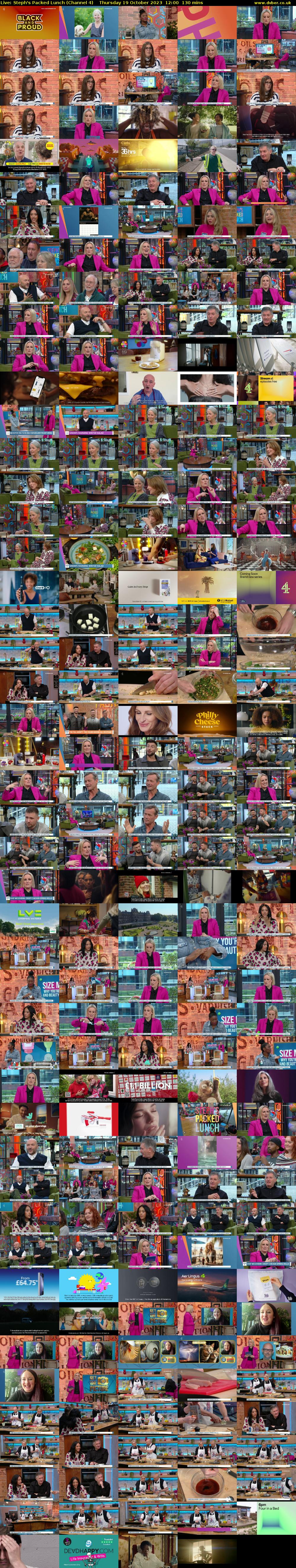 Live: Steph's Packed Lunch (Channel 4) Thursday 19 October 2023 12:00 - 14:10