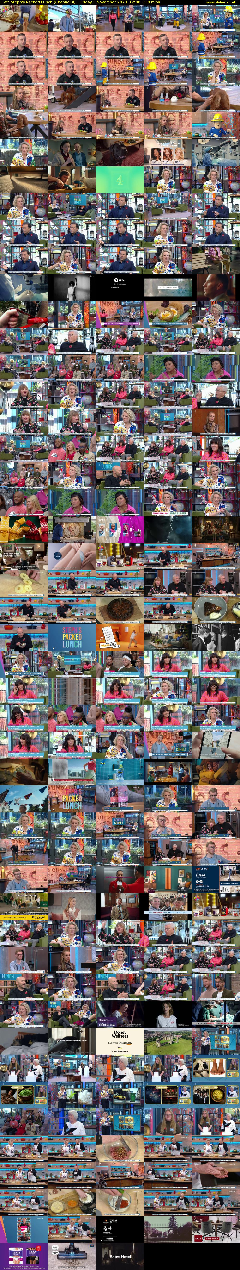 Live: Steph's Packed Lunch (Channel 4) Friday 3 November 2023 12:00 - 14:10