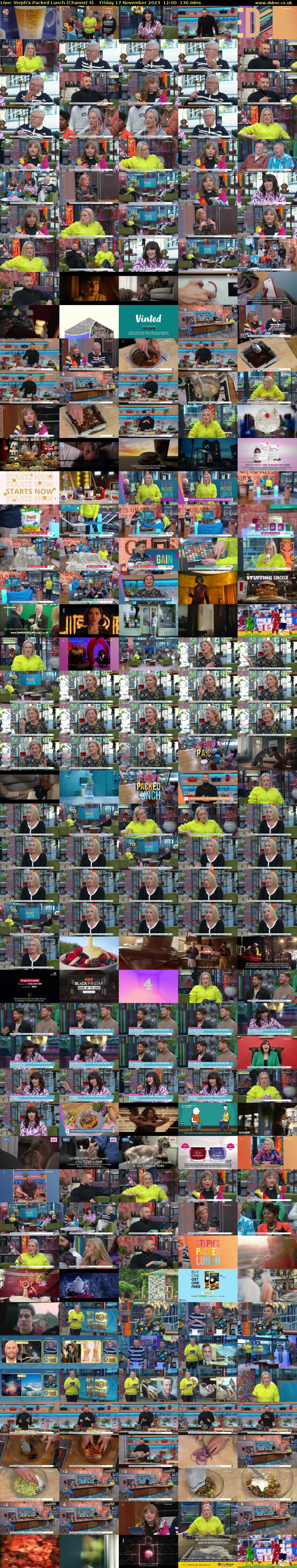 Live: Steph's Packed Lunch (Channel 4) Friday 17 November 2023 12:00 - 14:10