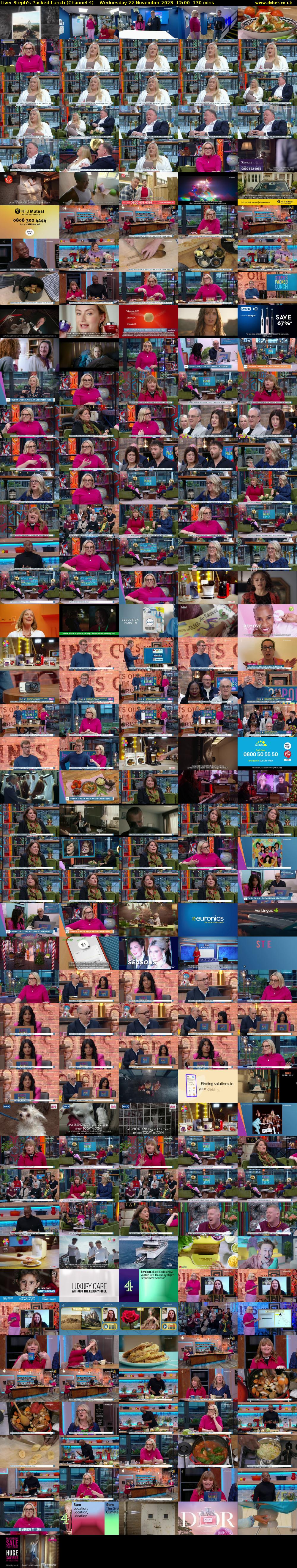 Live: Steph's Packed Lunch (Channel 4) Wednesday 22 November 2023 12:00 - 14:10