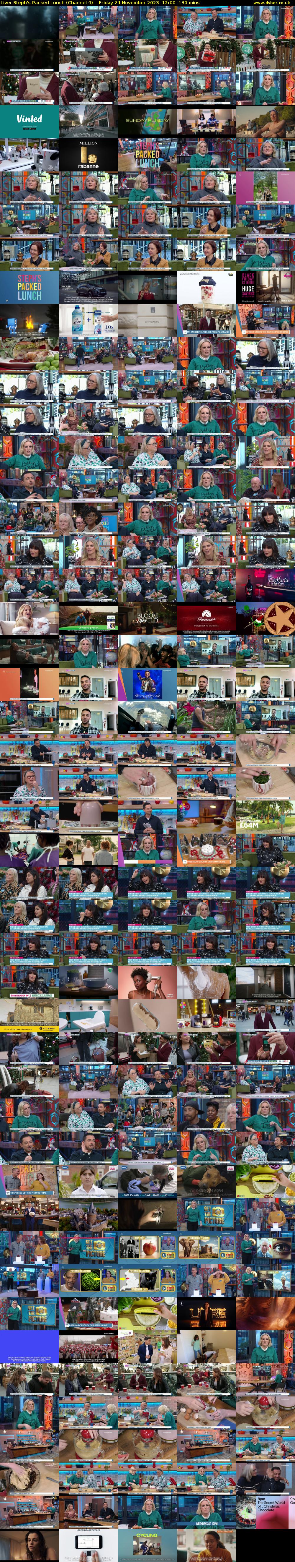 Live: Steph's Packed Lunch (Channel 4) Friday 24 November 2023 12:00 - 14:10