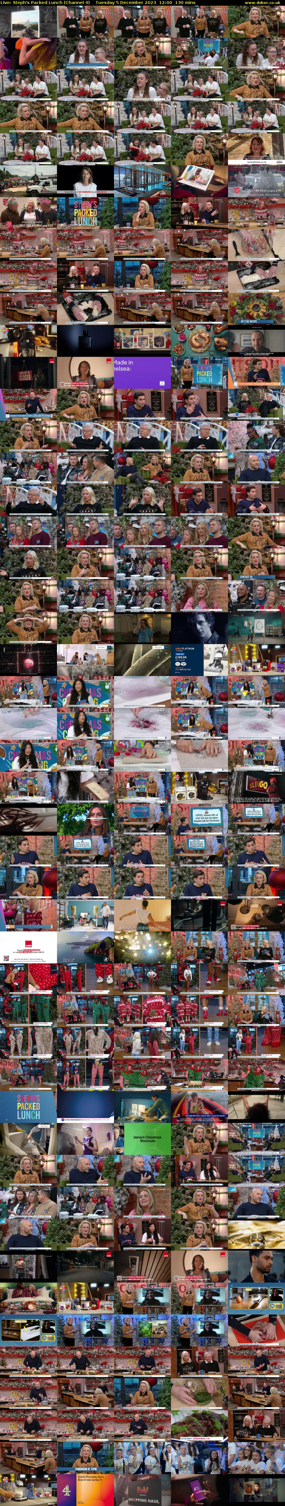 Live: Steph's Packed Lunch (Channel 4) Tuesday 5 December 2023 12:00 - 14:10