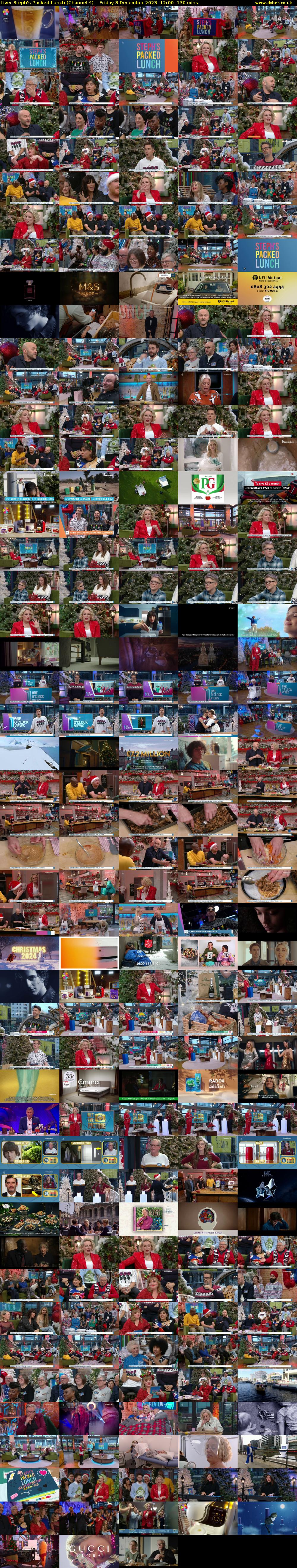 Live: Steph's Packed Lunch (Channel 4) Friday 8 December 2023 12:00 - 14:10