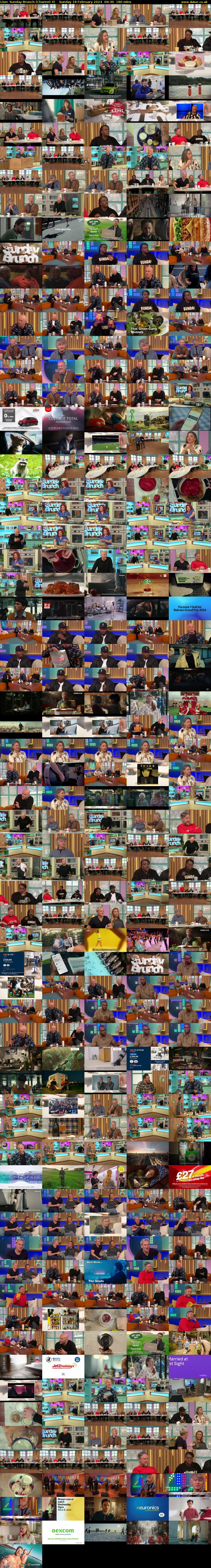 Live: Sunday Brunch (Channel 4) Sunday 18 February 2024 09:30 - 12:30