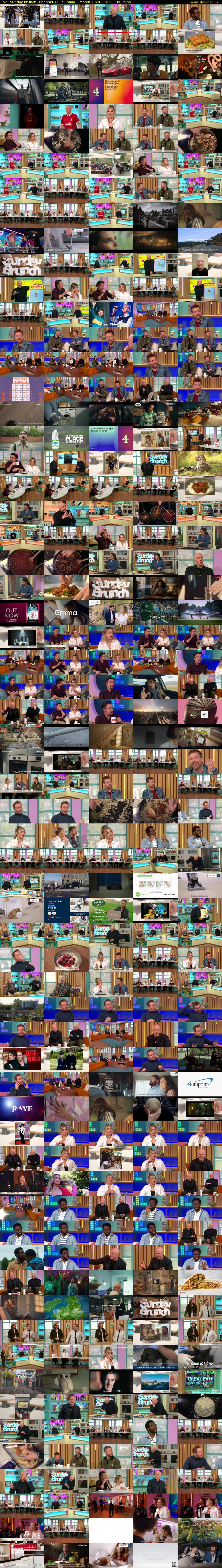 Live: Sunday Brunch (Channel 4) Sunday 3 March 2024 09:30 - 12:30