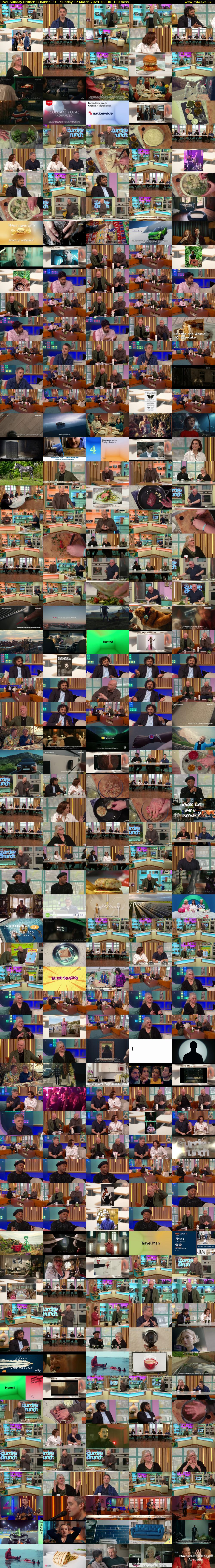 Live: Sunday Brunch (Channel 4) Sunday 17 March 2024 09:30 - 12:30