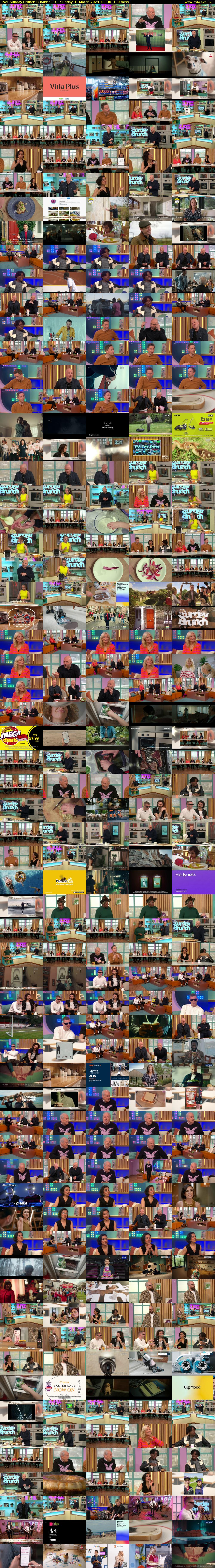 Live: Sunday Brunch (Channel 4) Sunday 31 March 2024 09:30 - 12:30