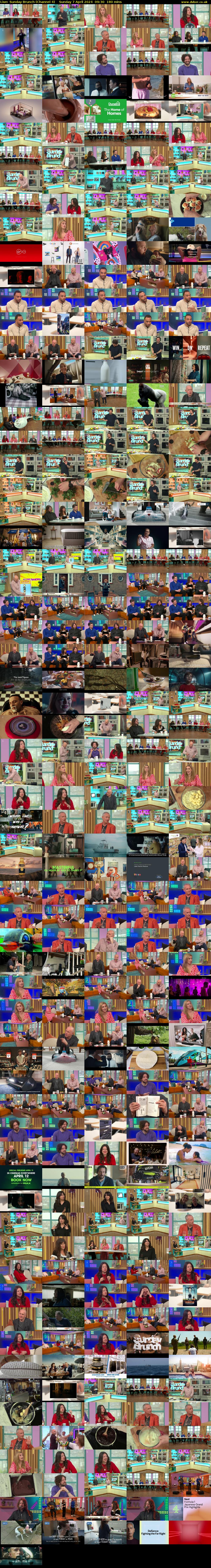Live: Sunday Brunch (Channel 4) Sunday 7 April 2024 09:30 - 12:30