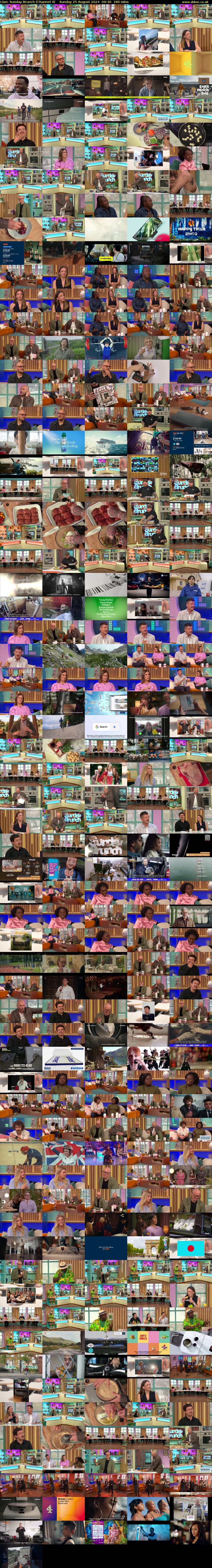 Live: Sunday Brunch (Channel 4) Sunday 25 August 2024 09:30 - 12:30