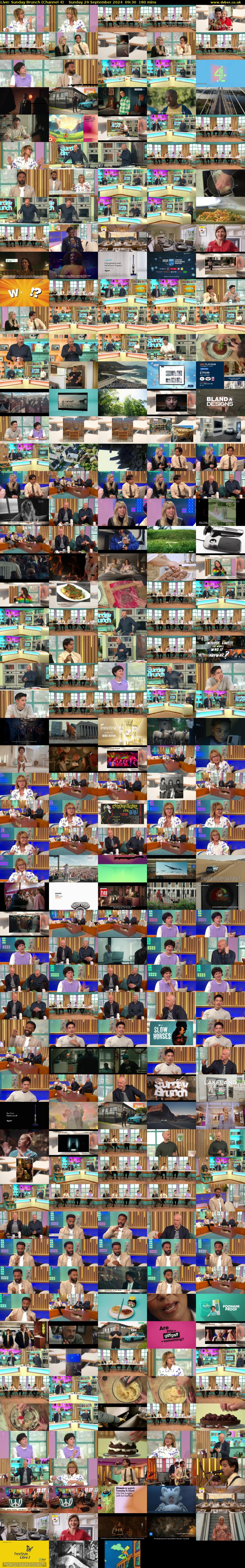 Live: Sunday Brunch (Channel 4) Sunday 29 September 2024 09:30 - 12:30