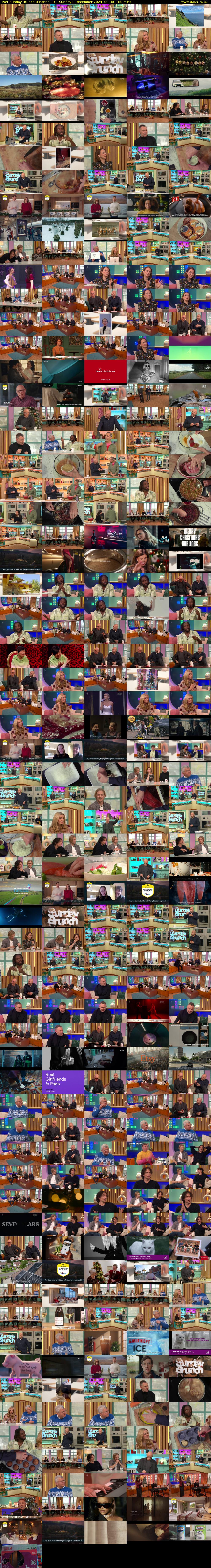 Live: Sunday Brunch (Channel 4) Sunday 8 December 2024 09:30 - 12:30