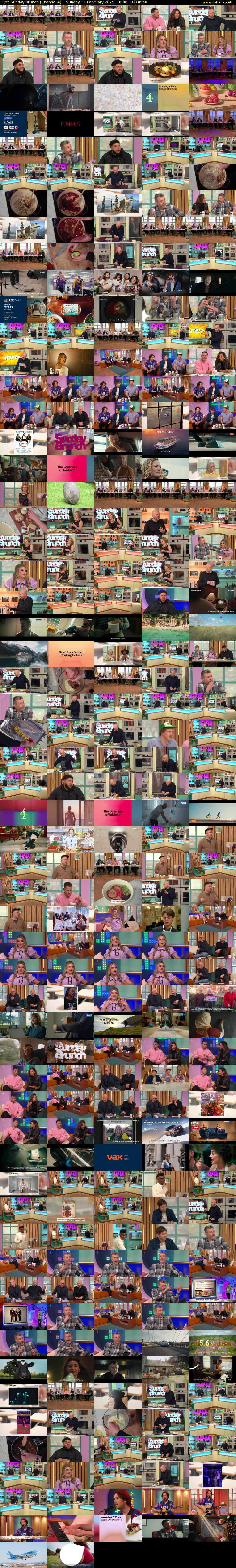 Live: Sunday Brunch (Channel 4) Sunday 16 February 2025 10:00 - 13:00