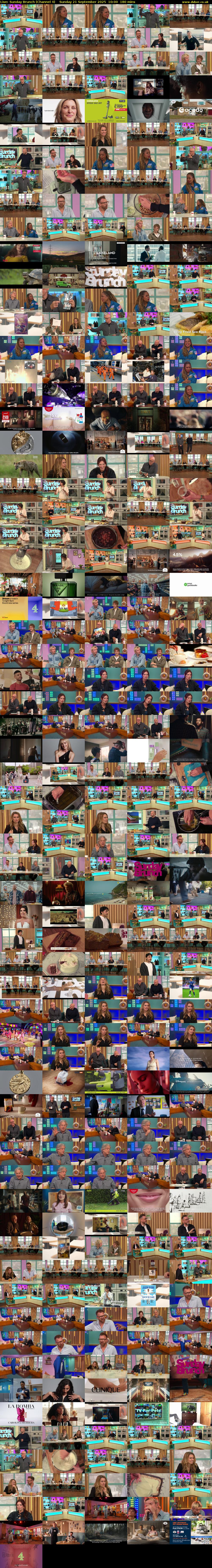 Live: Sunday Brunch (Channel 4) Sunday 21 September 2025 10:00 - 13:00