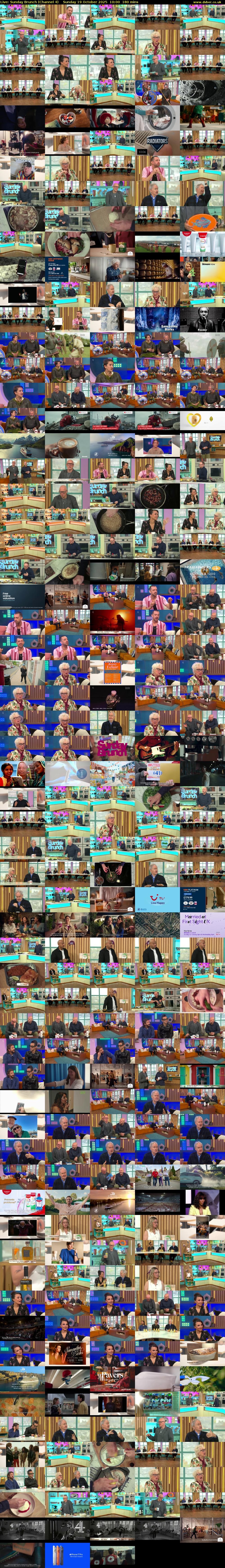 Live: Sunday Brunch (Channel 4) Sunday 19 October 2025 10:00 - 13:00