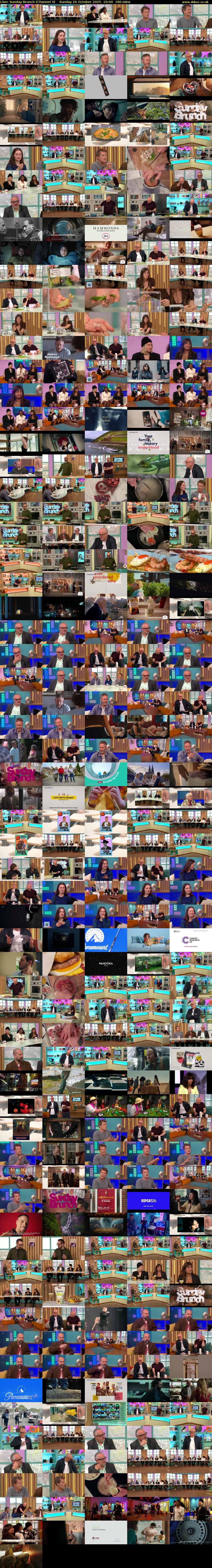 Live: Sunday Brunch (Channel 4) Sunday 26 October 2025 10:00 - 13:00