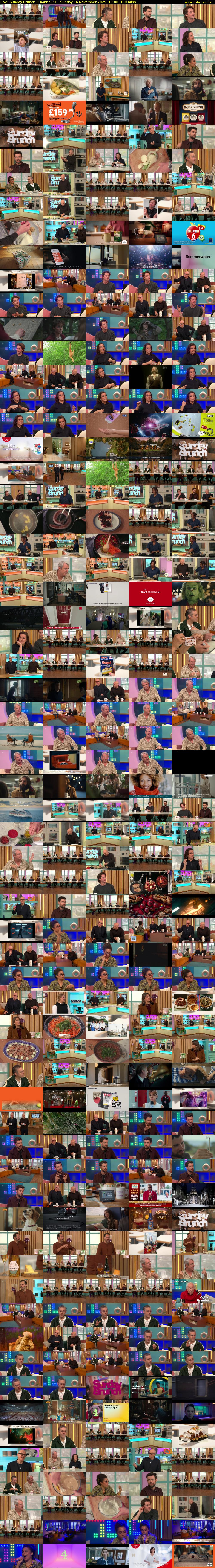 Live: Sunday Brunch (Channel 4) Sunday 16 November 2025 10:00 - 13:00