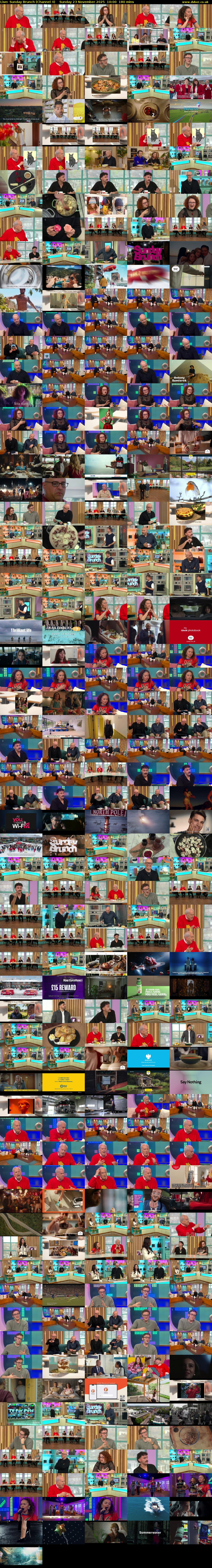 Live: Sunday Brunch (Channel 4) Sunday 23 November 2025 10:00 - 13:00