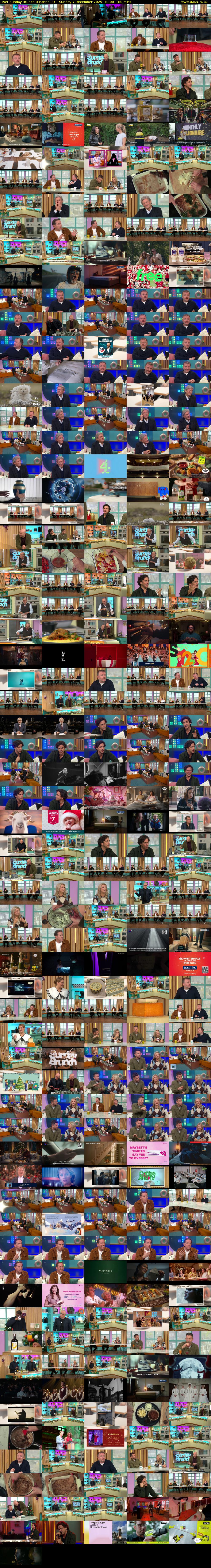 Live: Sunday Brunch (Channel 4) Sunday 7 December 2025 10:00 - 13:00