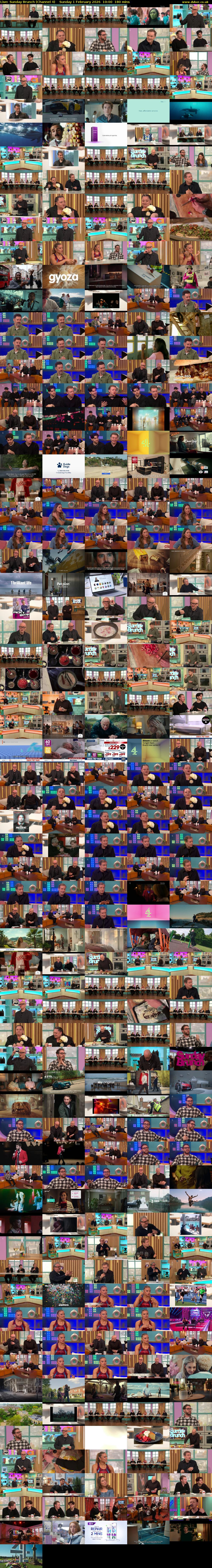 Live: Sunday Brunch (Channel 4) Sunday 1 February 2026 10:00 - 13:00