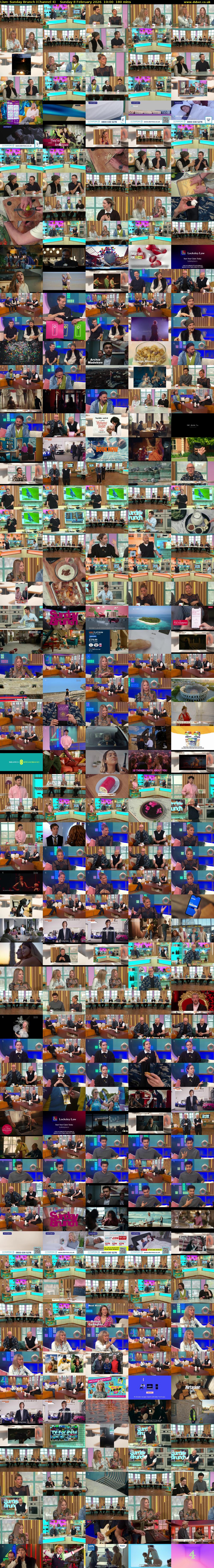 Live: Sunday Brunch (Channel 4) Sunday 8 February 2026 10:00 - 13:00