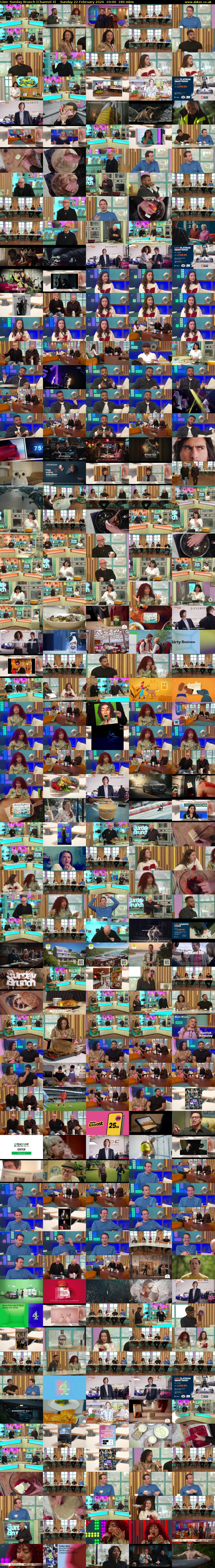 Live: Sunday Brunch (Channel 4) Sunday 22 February 2026 10:00 - 13:00