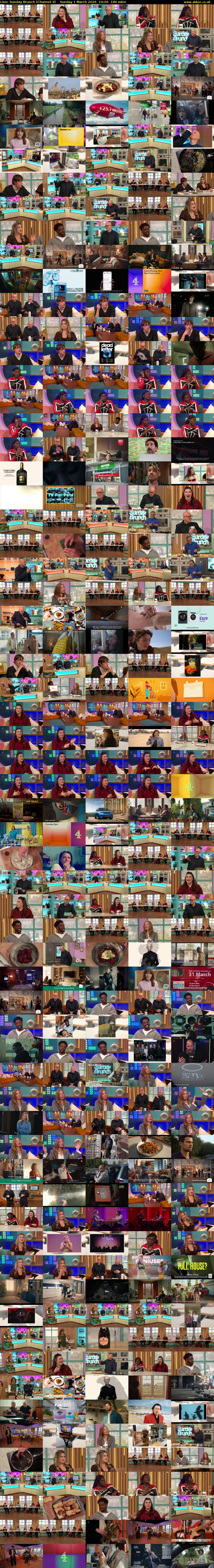 Live: Sunday Brunch (Channel 4) Sunday 1 March 2026 10:00 - 13:00