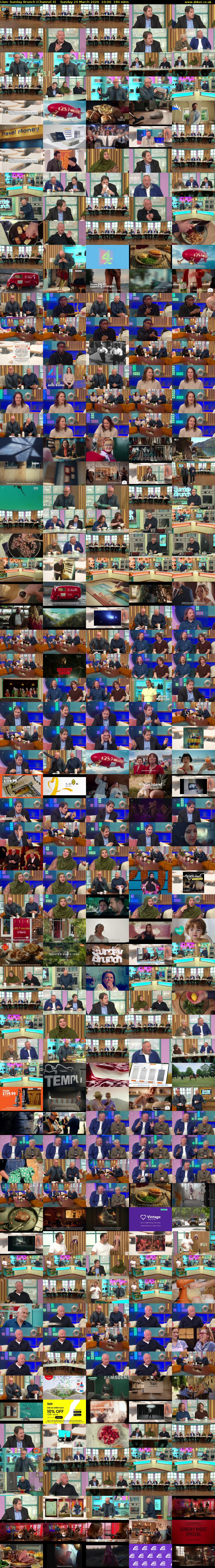 Live: Sunday Brunch (Channel 4) Sunday 29 March 2026 10:00 - 13:00