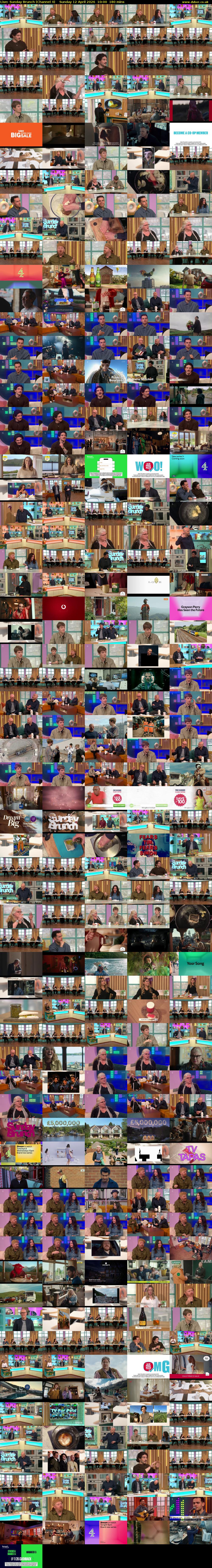 Live: Sunday Brunch (Channel 4) Sunday 12 April 2026 10:00 - 13:00