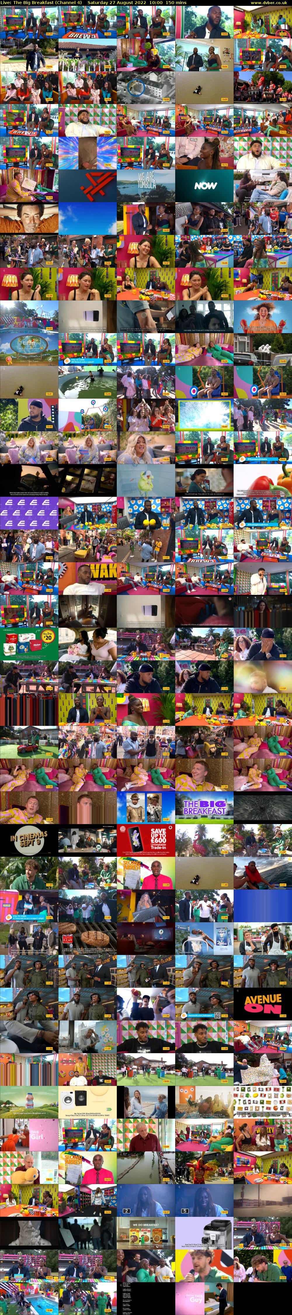 Live: The Big Breakfast (Channel 4) Saturday 27 August 2022 10:00 - 12:30