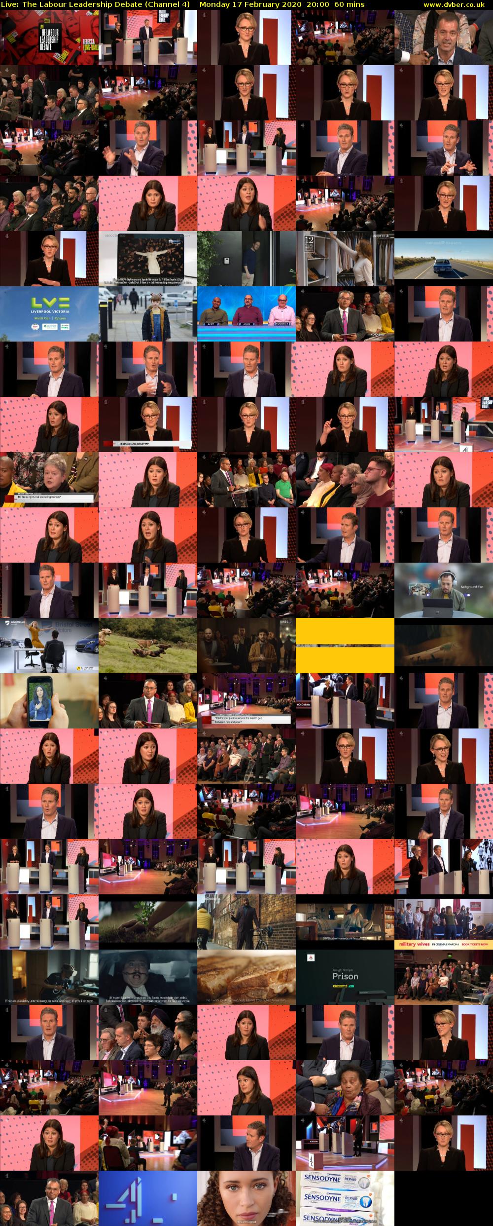 Live: The Labour Leadership Debate (Channel 4) Monday 17 February 2020 20:00 - 21:00