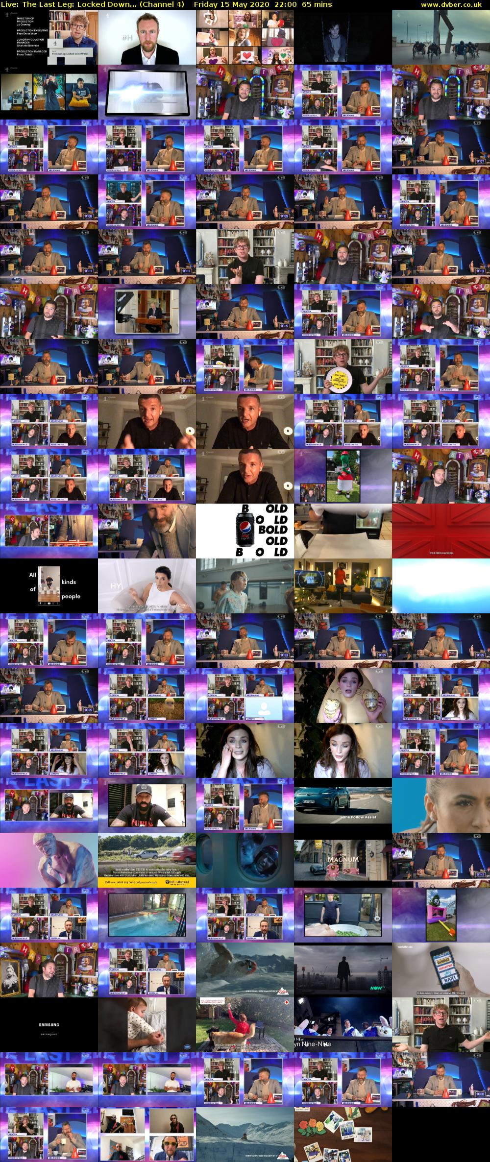 Live: The Last Leg: Locked Down... (Channel 4) Friday 15 May 2020 22:00 - 23:05