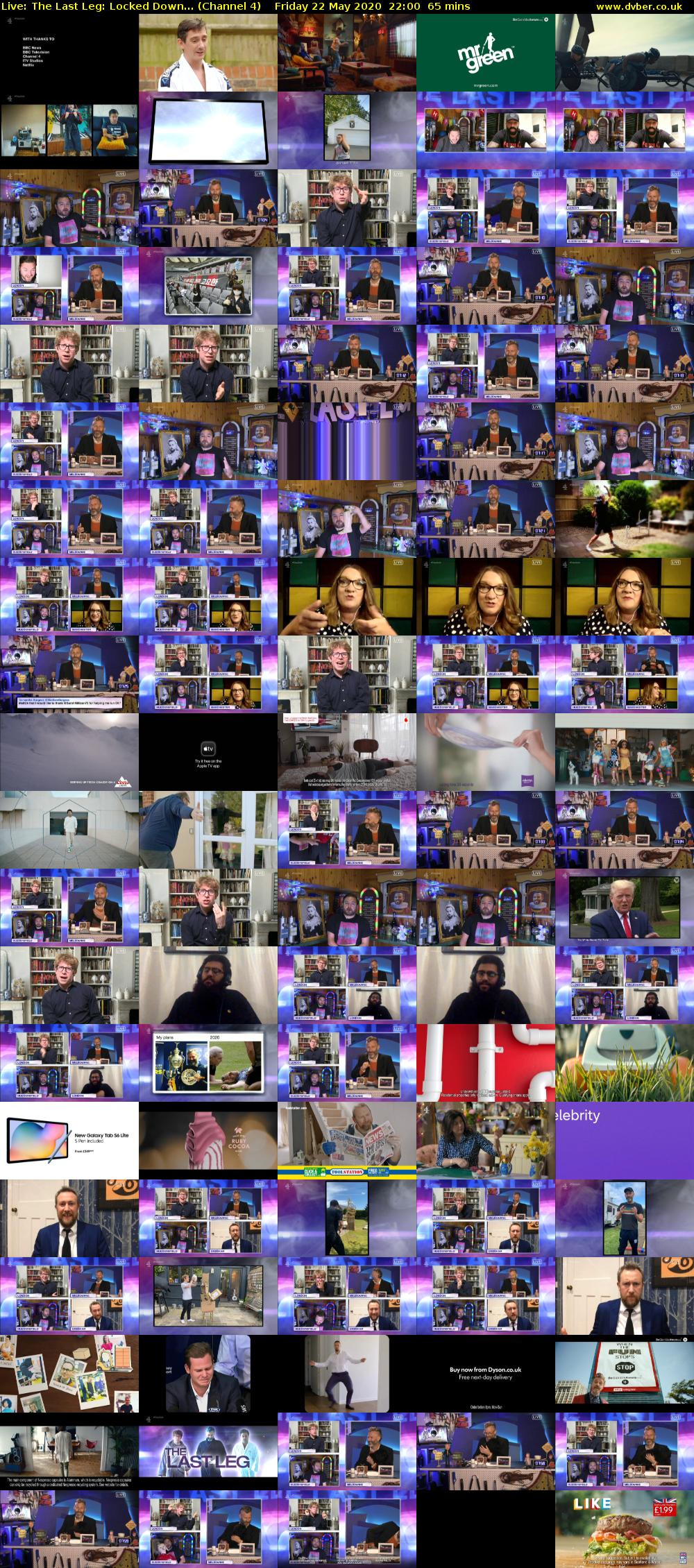 Live: The Last Leg: Locked Down... (Channel 4) Friday 22 May 2020 22:00 - 23:05