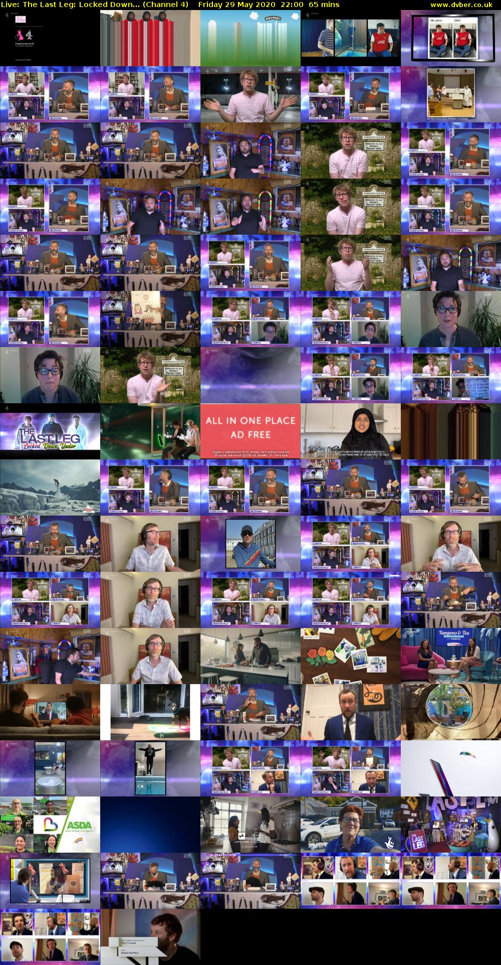 Live: The Last Leg: Locked Down... (Channel 4) Friday 29 May 2020 22:00 - 23:05