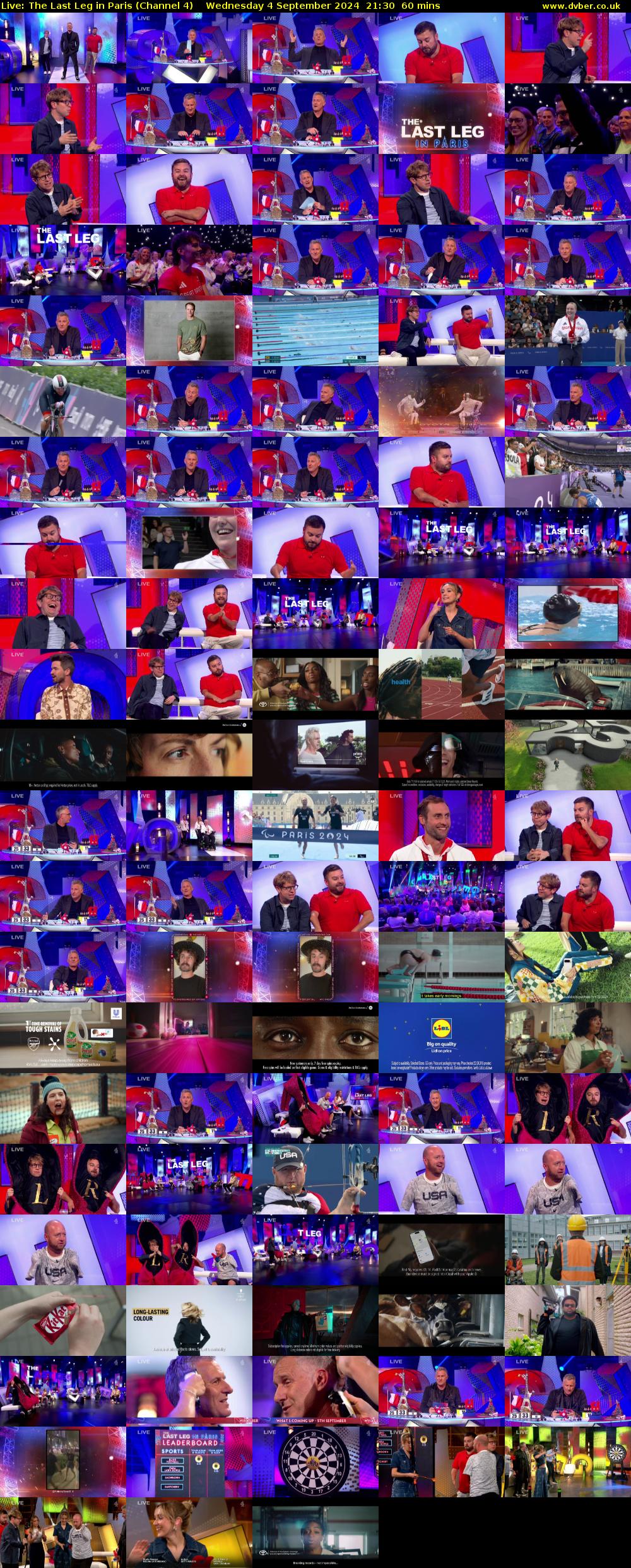 Live: The Last Leg in Paris (Channel 4) Wednesday 4 September 2024 21:30 - 22:30