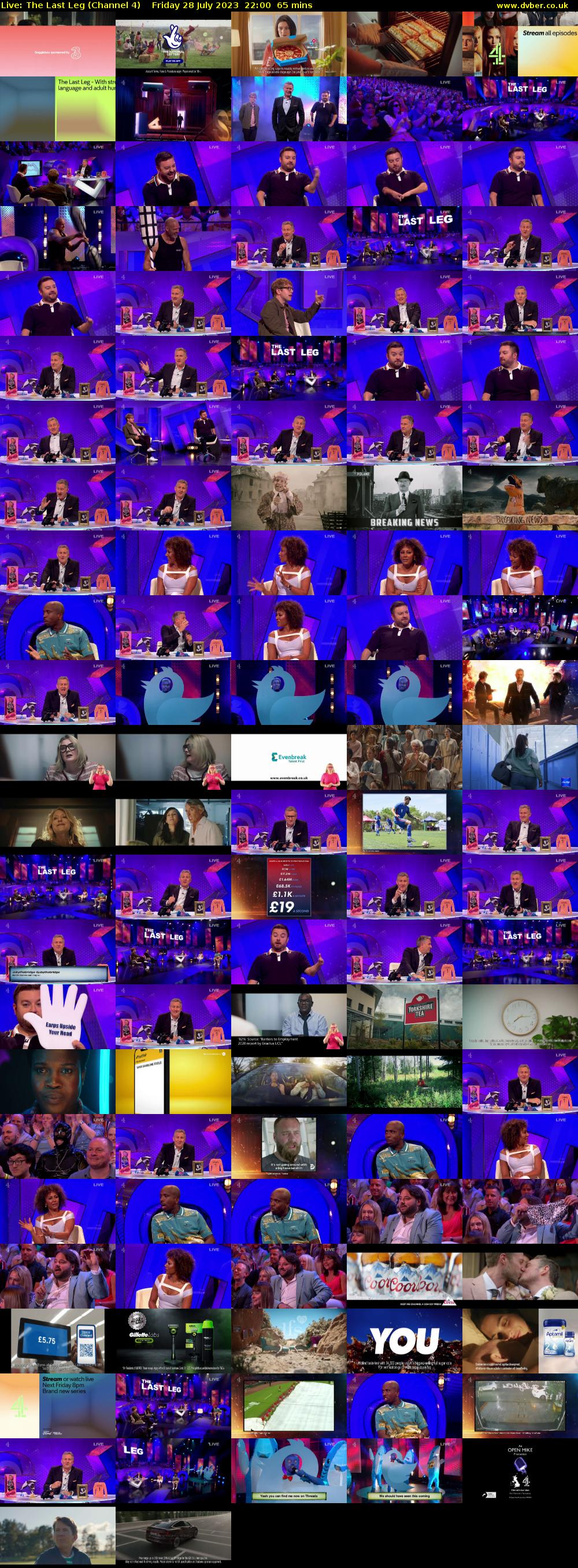 Live: The Last Leg (Channel 4) Friday 28 July 2023 22:00 - 23:05