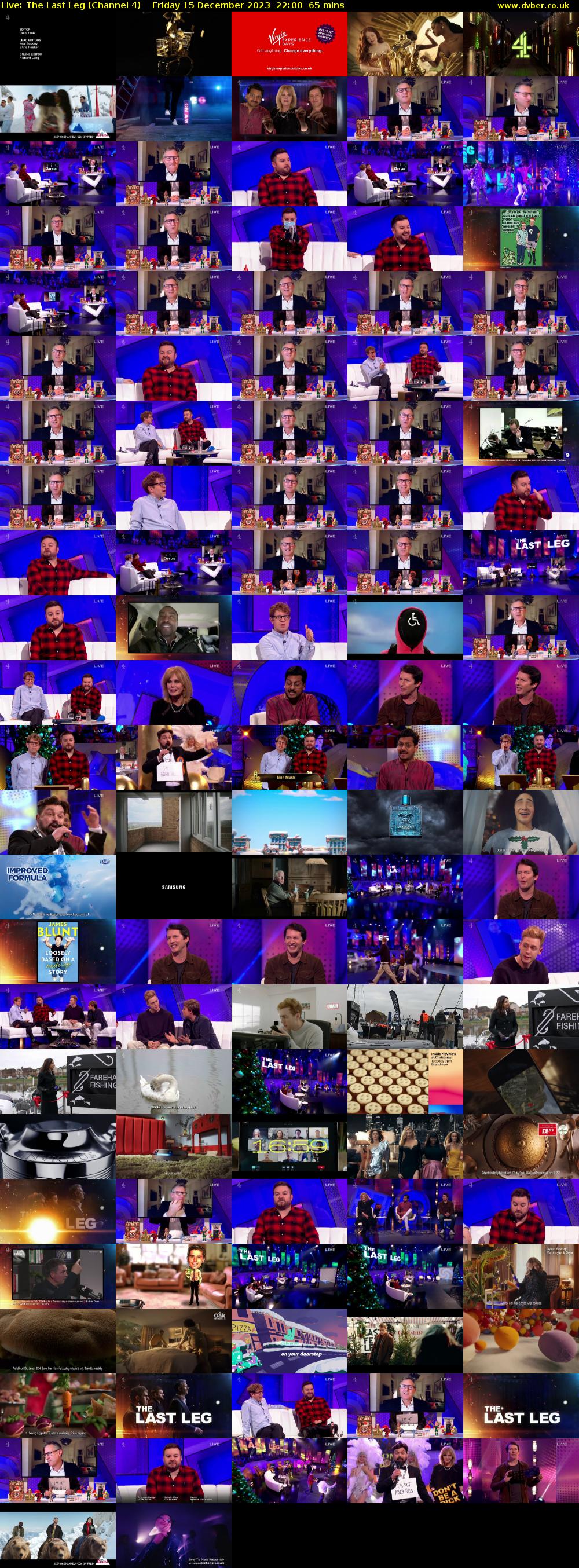 Live: The Last Leg (Channel 4) Friday 15 December 2023 22:00 - 23:05