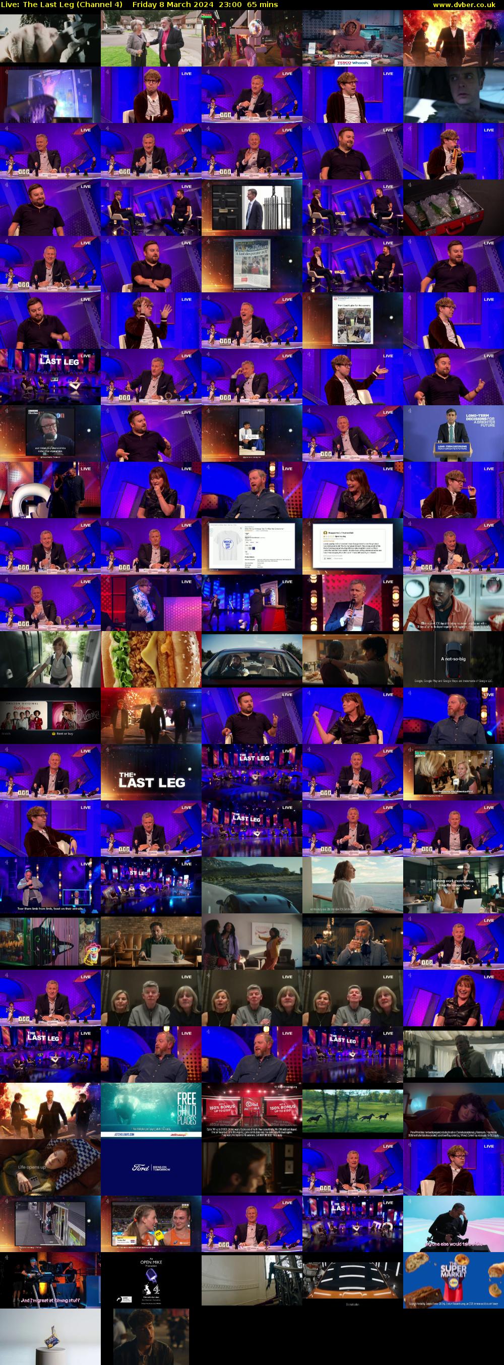 Live: The Last Leg (Channel 4) Friday 8 March 2024 23:00 - 00:05