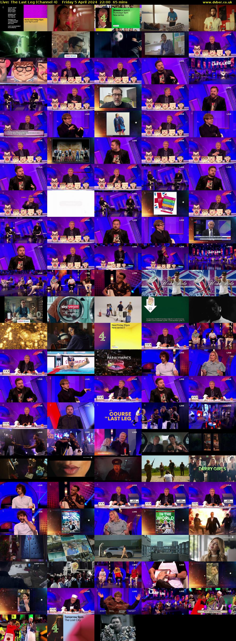 Live: The Last Leg (Channel 4) Friday 5 April 2024 22:00 - 23:05